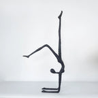 Abstract Sculpture - Modern Iron Dancer | Iron Figure Sculpture | top view | Abstract home decor | House of Avana