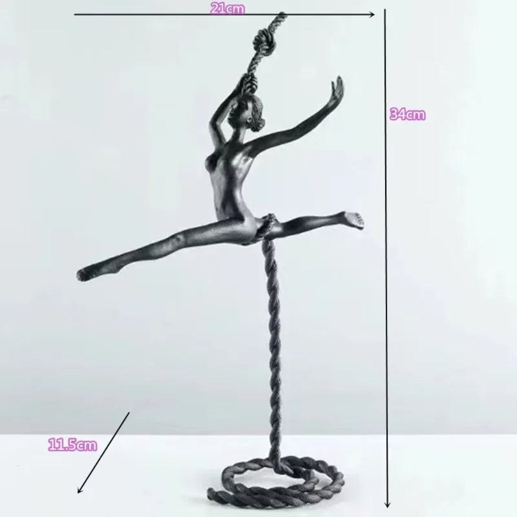 Abstract Sculpture - Modern Iron Dancer | Iron Figure Sculpture | lifestyle | Abstract home decor | House of Avana