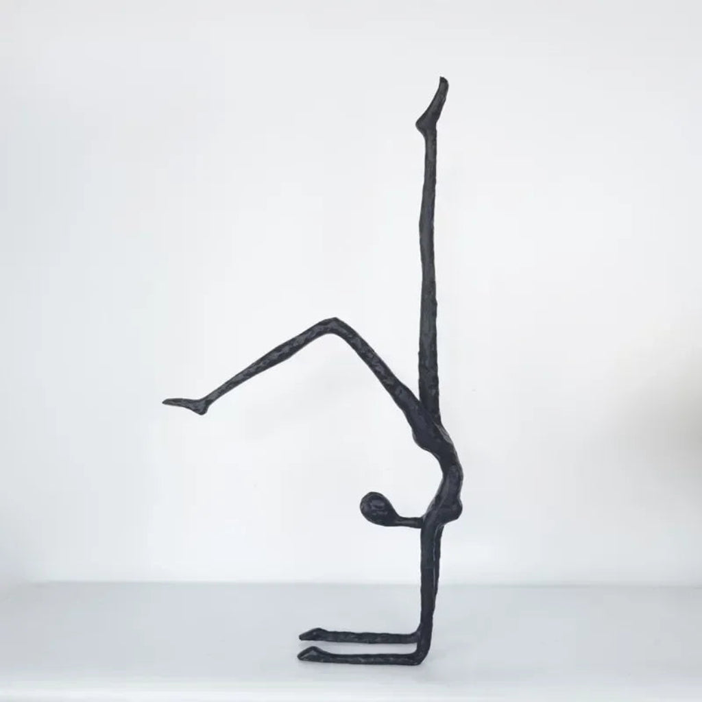 Abstract Sculpture - Modern Iron Dancer | Iron Figure Sculpture | front view | Abstract home decor | House of Avana