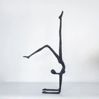 Abstract Sculpture - Modern Iron Dancer | Iron Figure Sculpture | front view | Abstract home decor | House of Avana