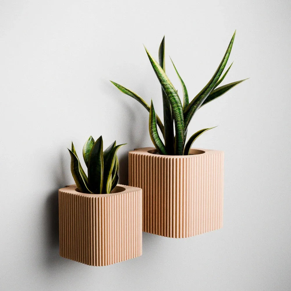 Hanging Box Planter, back view - House Of Avana