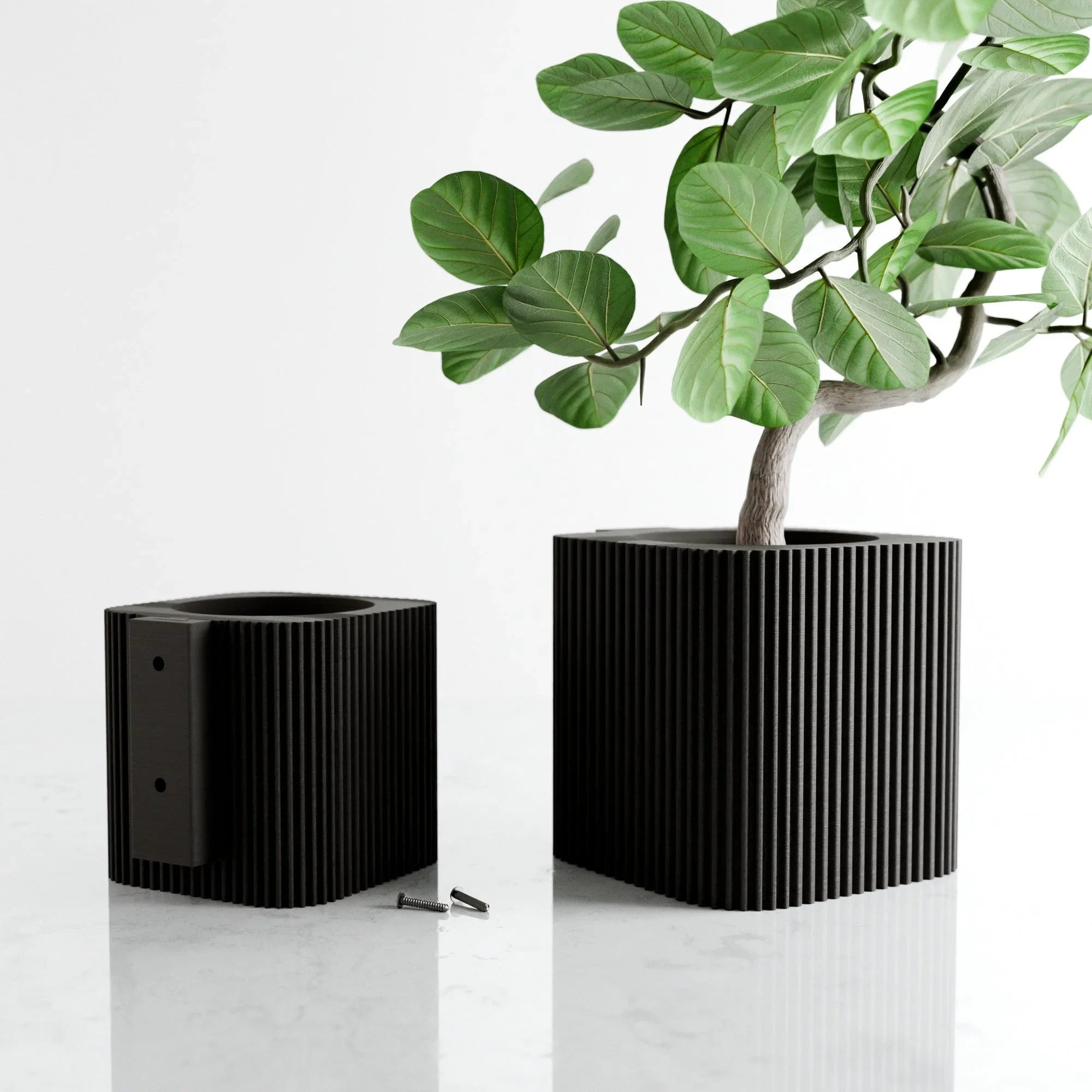 Hanging Box Planter, angled view - House Of Avana