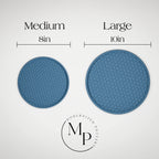 Hanging Plant Pot Tray | Honeycomb, angled view - House Of Avana