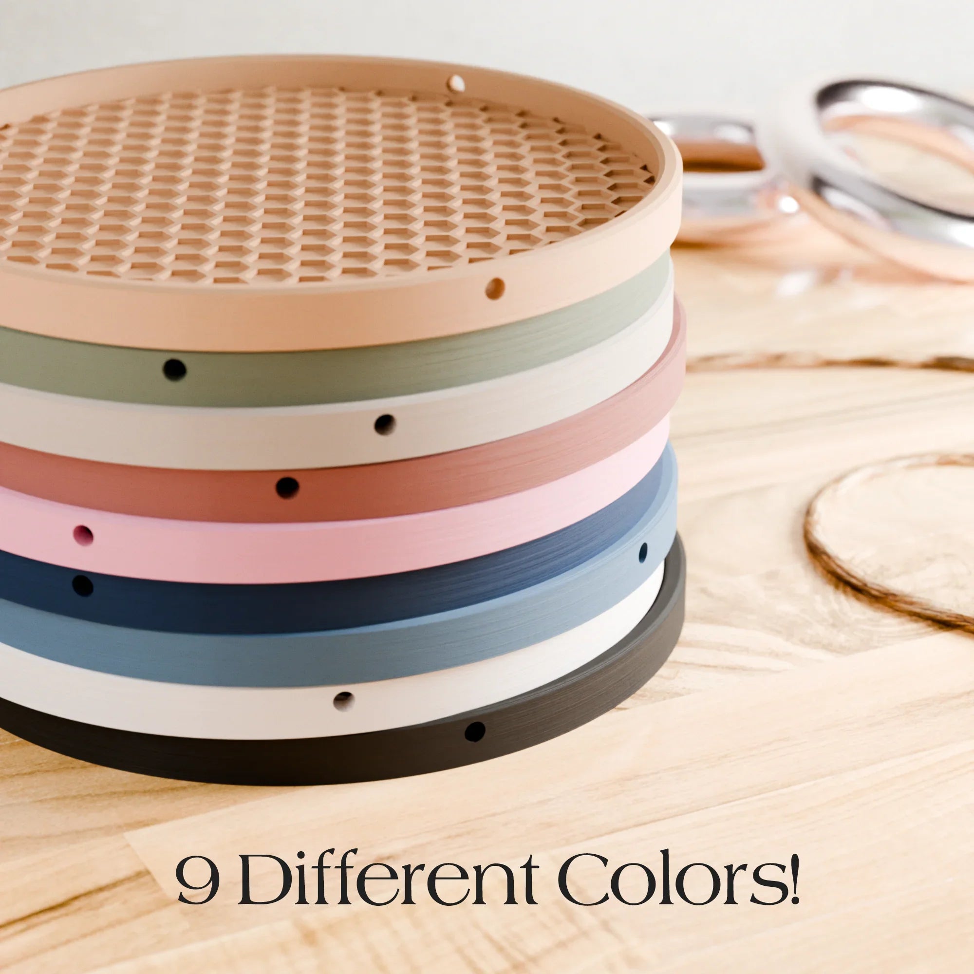 Hanging Plant Pot Tray | Honeycomb, front view - House Of Avana