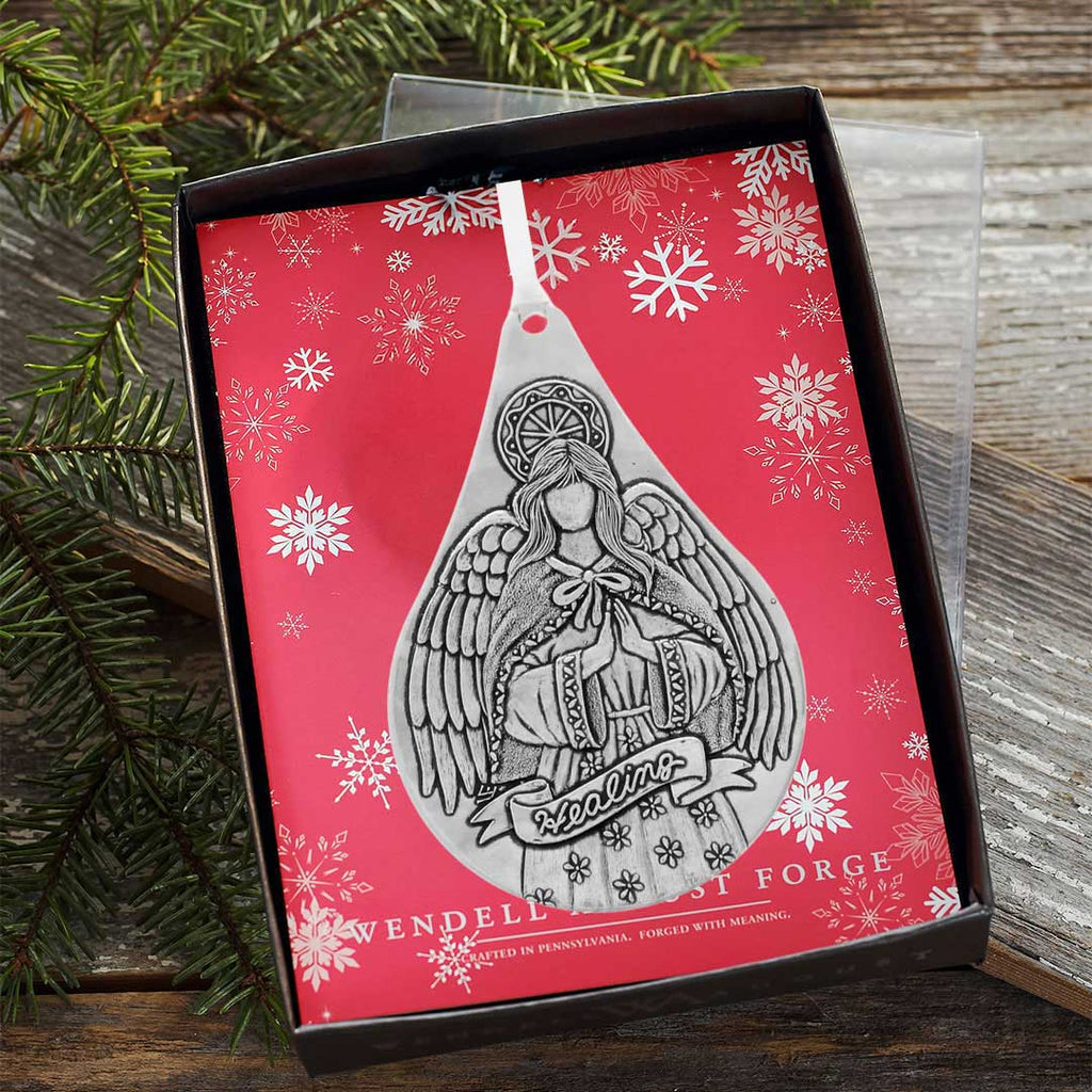 Healing Angel Teardrop Ornament