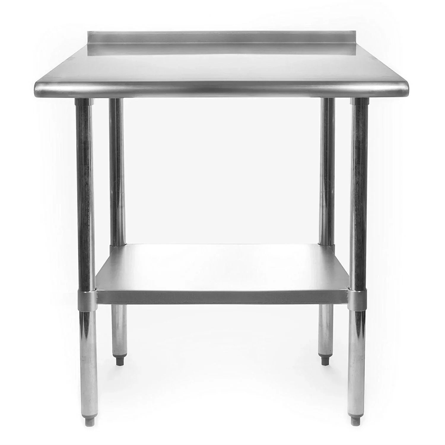 Heavy Duty 30 x 24 inch Stainless Steel Restaurant Kitchen Prep Work Table with Backsplash