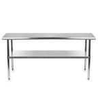 Heavy Duty 72 x 24 inch Stainless Steel Kitchen Restaurant Prep Work Table