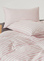 Henry Striped Buttoned Bedding Set / Blue Ever Lasting