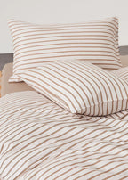 Henry Striped Buttoned Bedding Set / Blue Ever Lasting