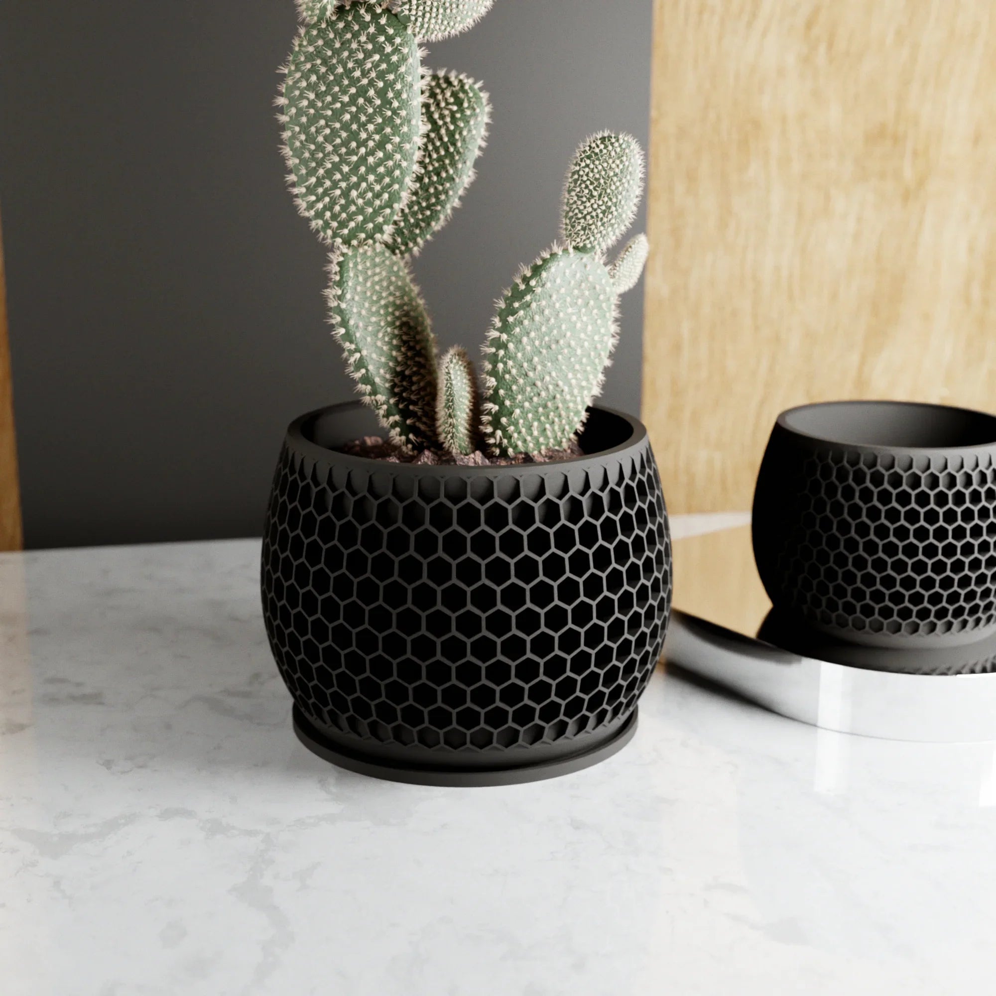 Honeycomb Planter Modernized Pottery
