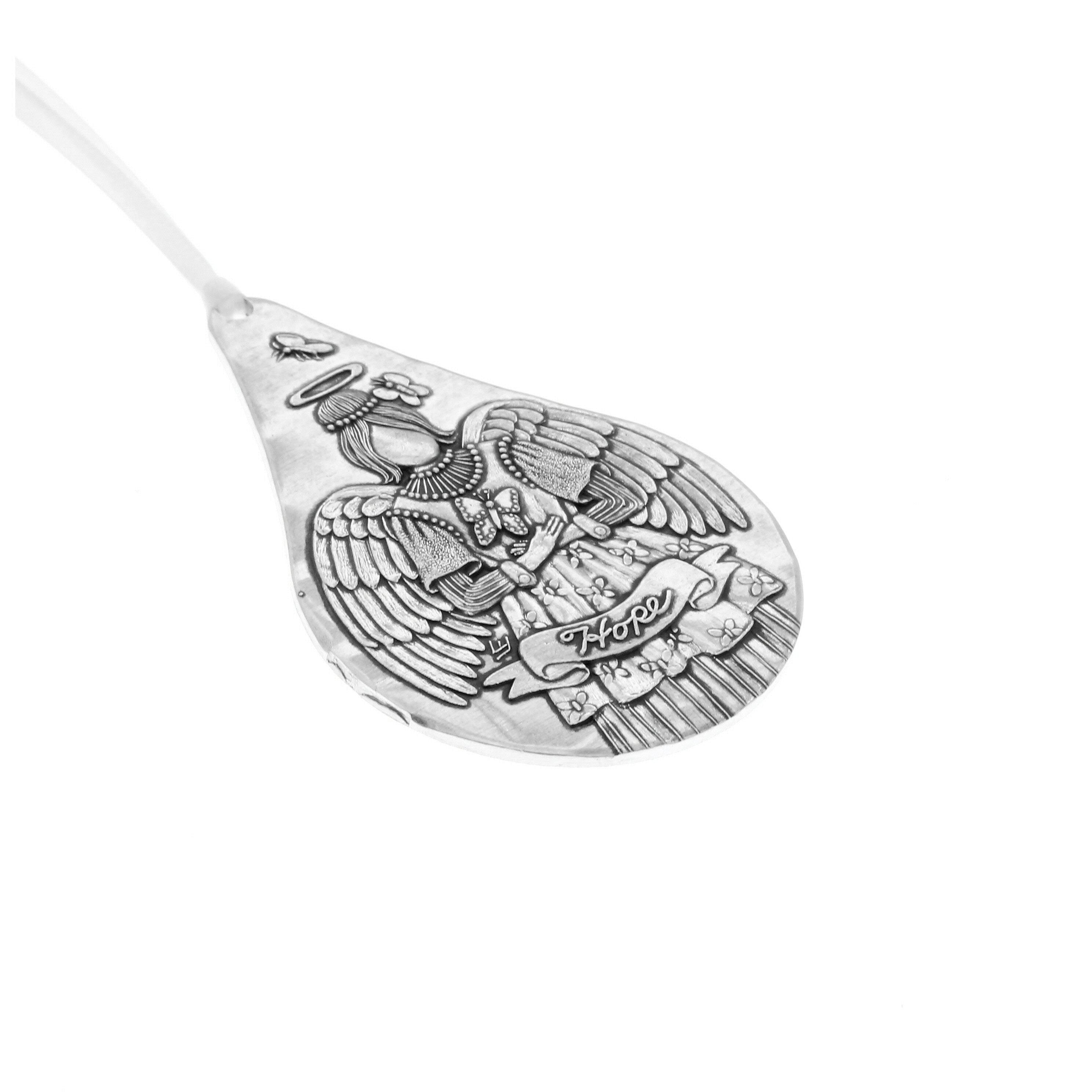 Hope Angel Teardrop Ornament