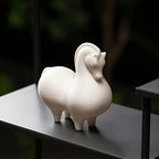 Horse Figurine - Decorative Ceramic White