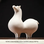Horse Figurine - Decorative Ceramic White