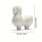 Horse Figurine - Decorative Ceramic White