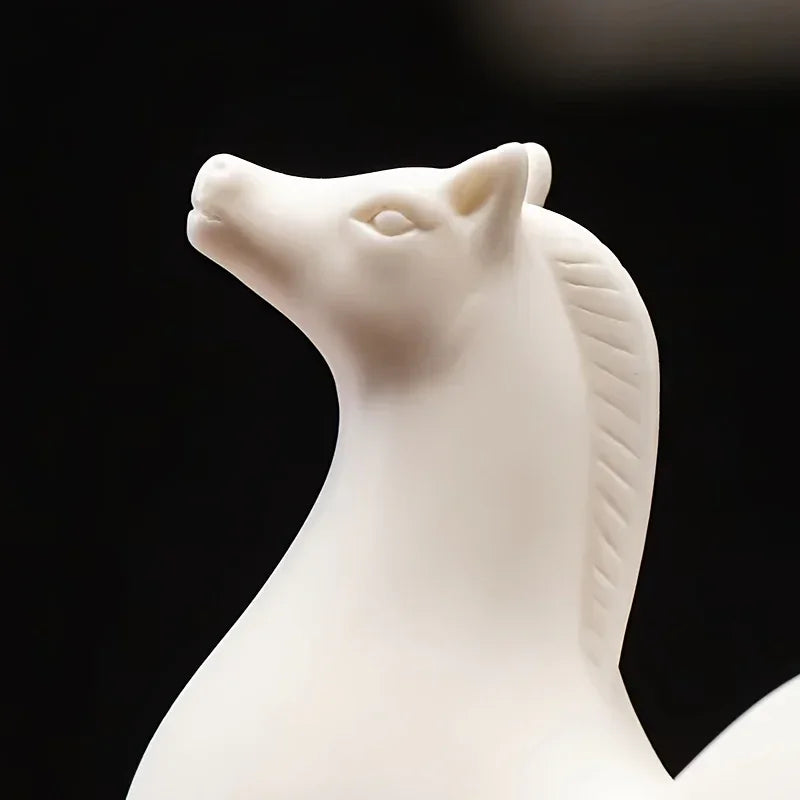 Horse Figurine - Decorative Ceramic White