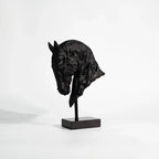 Horse Head - Decorative Black Figurine | Horse Sculpture | top view | Contemporary home decor | House of Avana