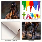 Horse Poster, Art Design, Fashion Home Decor, Gift for Friends, Family, Suitable for Living Room,... - House Of Avana