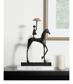 Horse Sculpture - Decorative Horse Figurine | Mixed (Metal and Marble) Horse Sculpture | dimensions | Abstract home decor | House of Avana