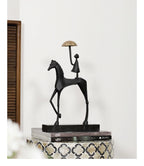 Horse Sculpture - Decorative Horse Figurine | Mixed (Metal and Marble) Horse Sculpture | product view 19 | Abstract home decor | House of Avana