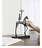 Horse Sculpture - Decorative Horse Figurine | Mixed (Metal and Marble) Horse Sculpture | close-up | Abstract home decor | House of Avana