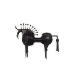 Abstract Horse Figurine - Modern Metallic Finish | Iron Horse Sculpture | top view | Abstract home decor | House of Avana