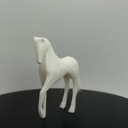 Horse Statue - Modern White Figurine