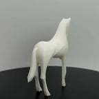 Horse Statue - Modern White Figurine