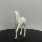 Horse Statue - Modern White Figurine