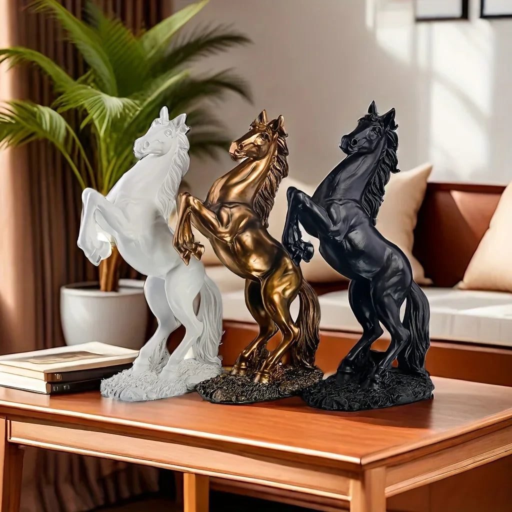 Horse Statue - Standing Stallion Figurine