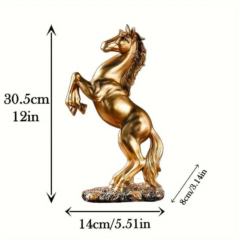 Horse Statue - Standing Stallion Figurine