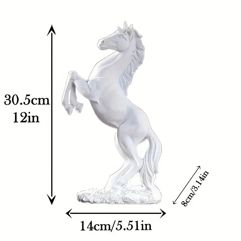 Horse Statue - Standing Stallion Figurine