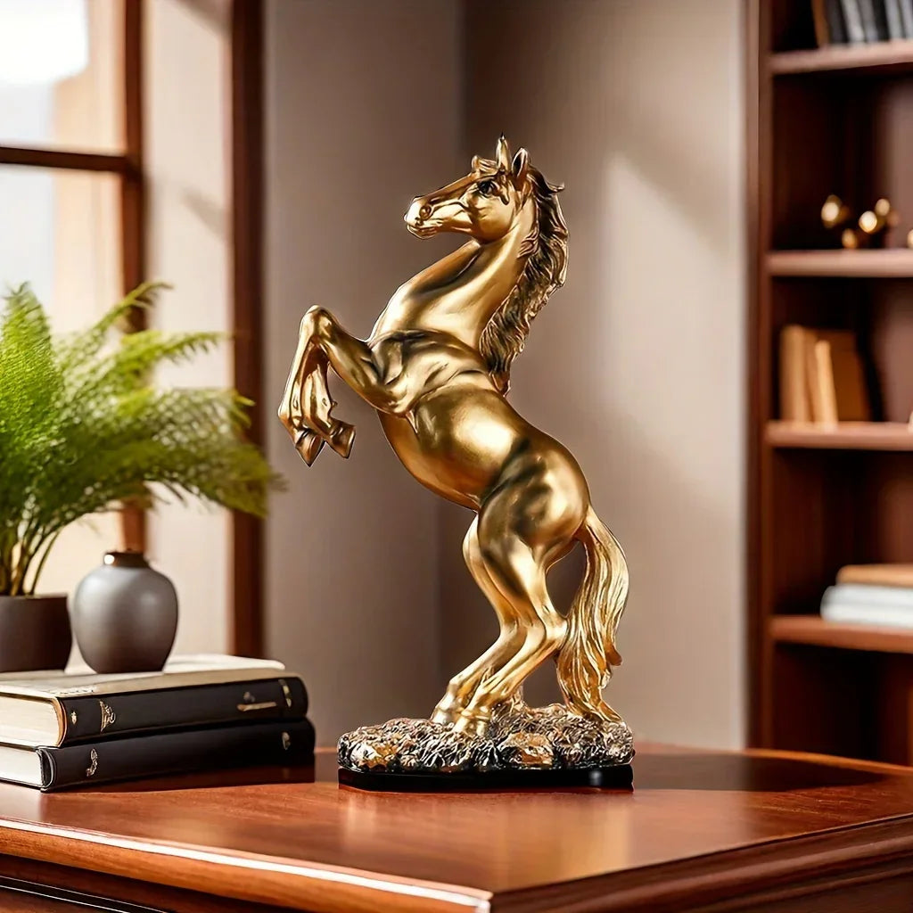 Horse Statue - Standing Stallion Figurine
