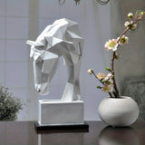 Geometric Horse Head Statue House Of Avana