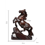 Solid Wood Horse Statue - House Of Avana