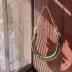 Horseshoe Decor - Retro Yellow Hemp Rope Hanging