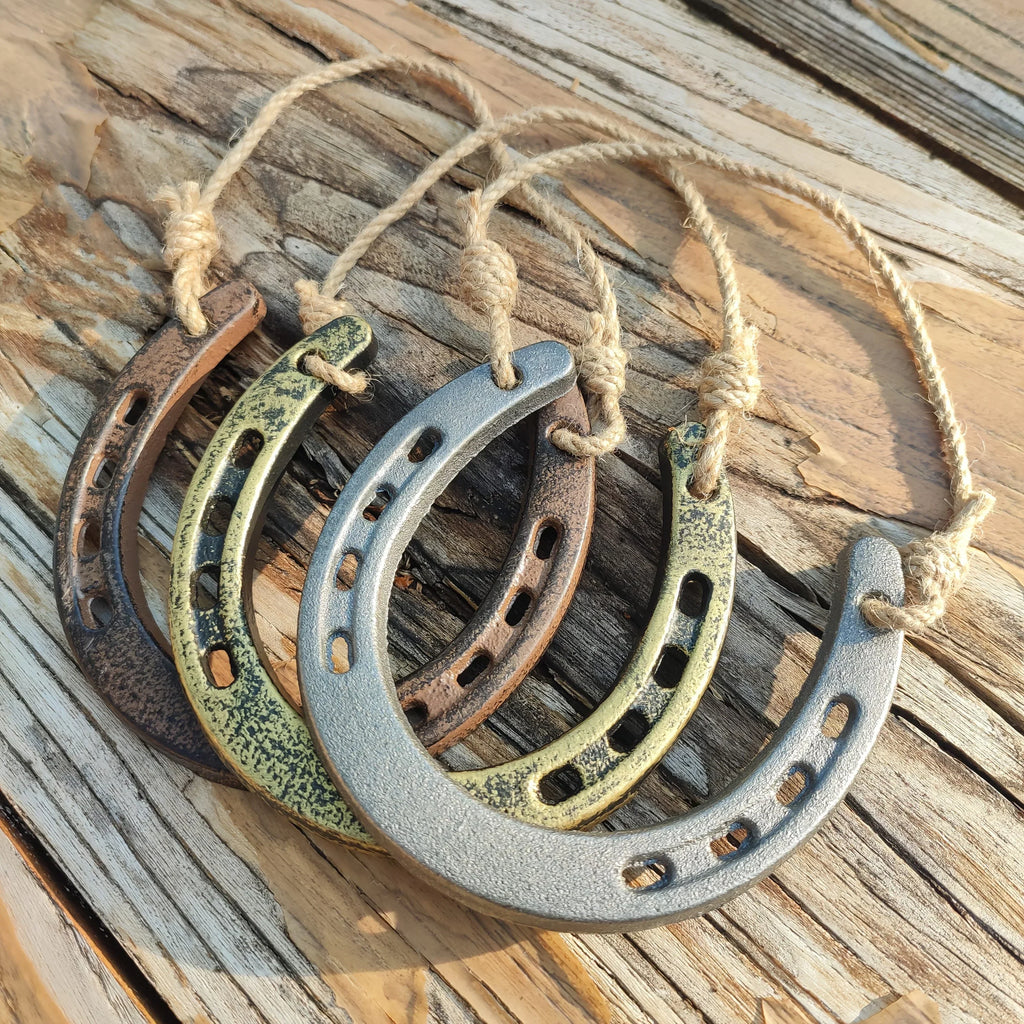 Horseshoe Decor - Retro Yellow Hemp Rope Hanging