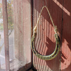 Horseshoe Decor - Retro Yellow Hemp Rope Hanging