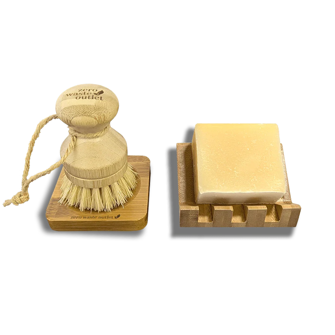 4 Piece Dish Washing Starter Kit Zero Waste Outlet