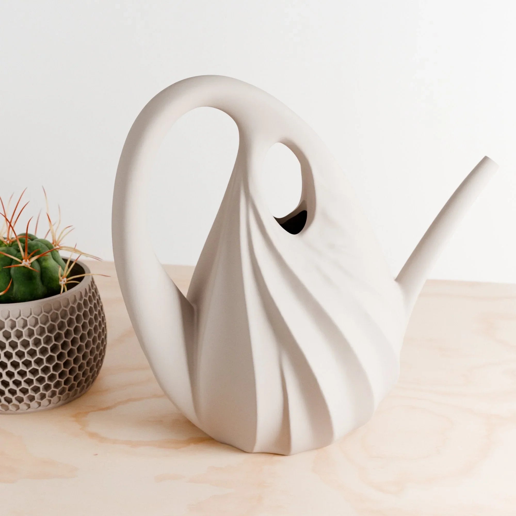 SWIRL Watering Can Modernized Pottery