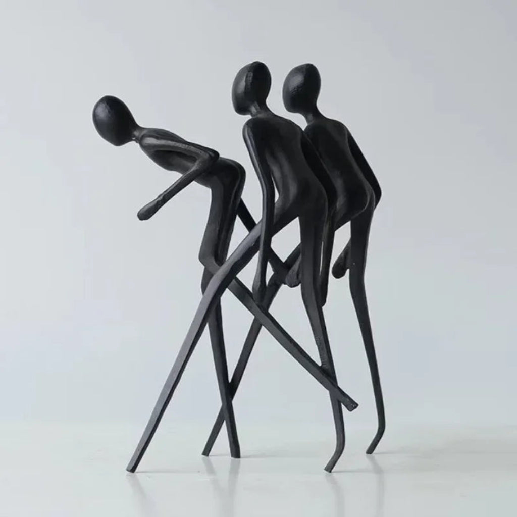 Modern Figurine - Luxury Miniature Sculpture | Iron Figure Sculpture | detail view | Abstract home decor | House of Avana