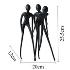 Modern Figurine - Luxury Miniature Sculpture | Iron Figure Sculpture | scale view | Abstract home decor | House of Avana