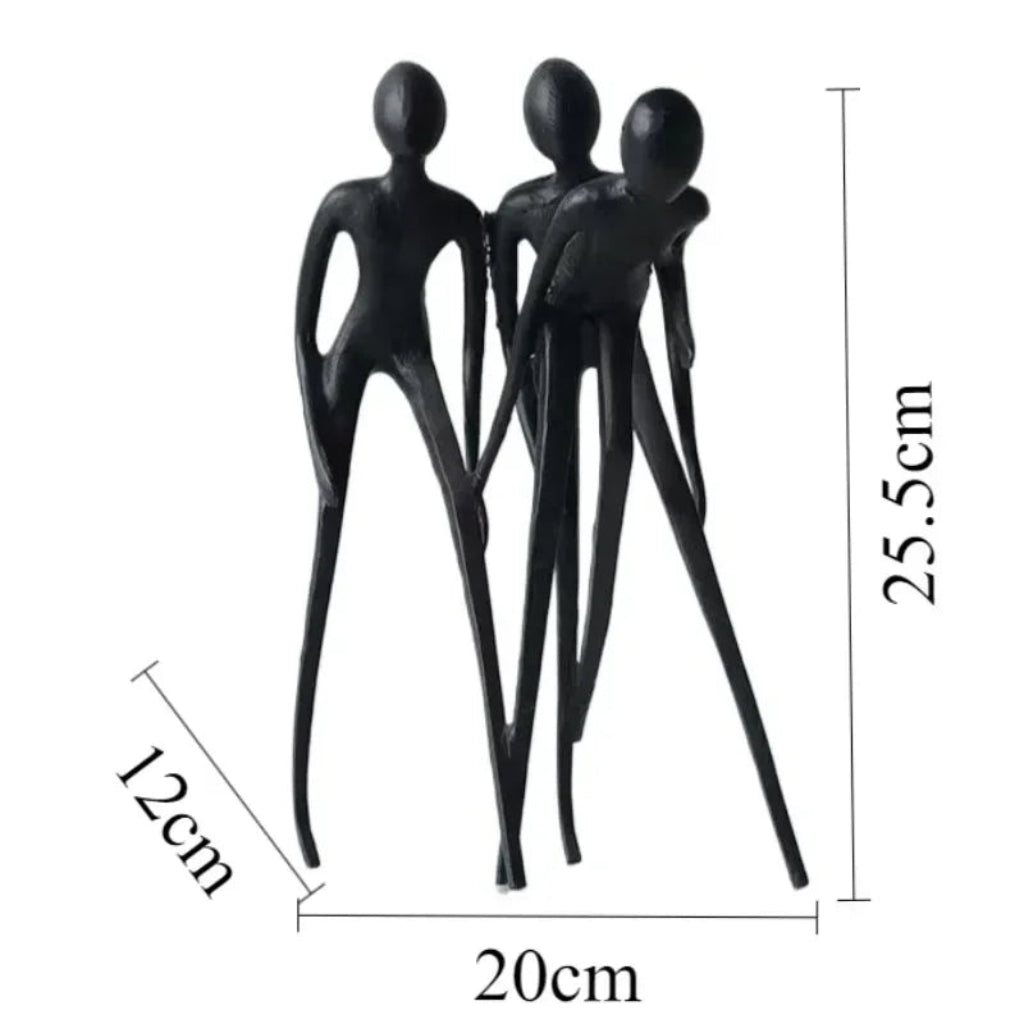 Modern Figurine - Luxury Miniature Sculpture | Iron Figure Sculpture | texture detail | Abstract home decor | House of Avana