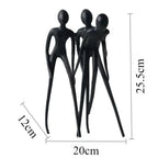 Modern Figurine - Luxury Miniature Sculpture | Iron Figure Sculpture | texture detail | Abstract home decor | House of Avana