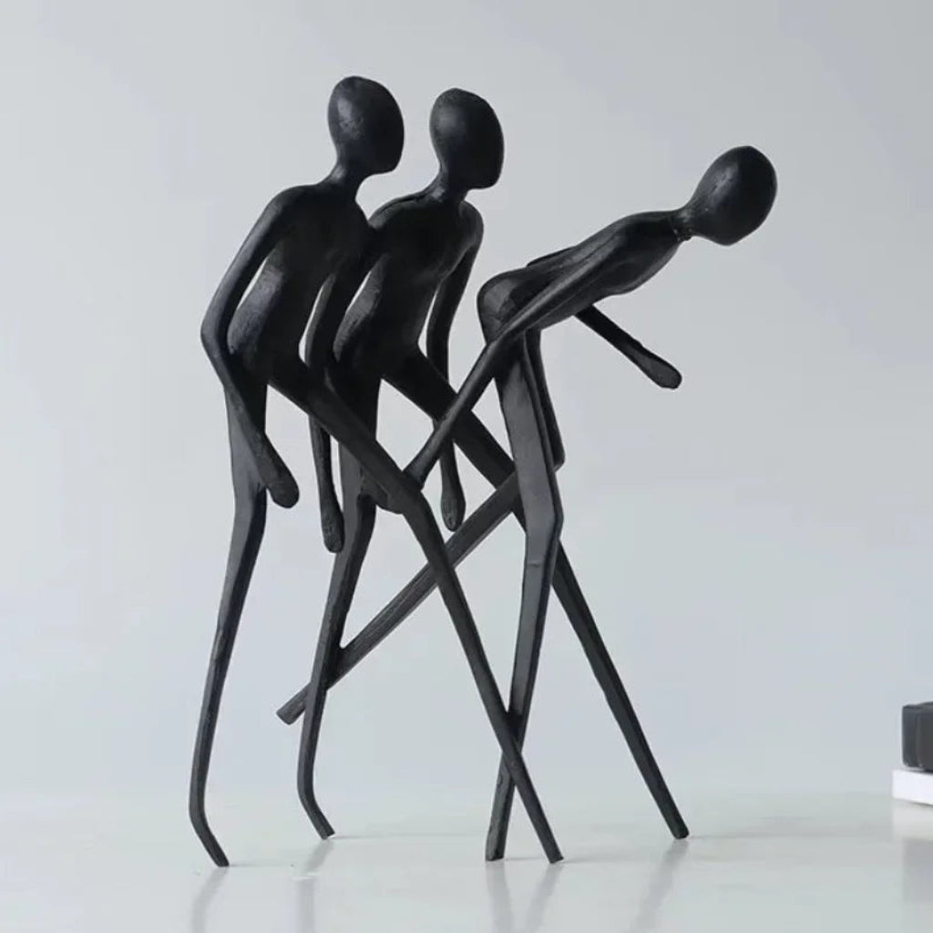 Modern Figurine - Luxury Miniature Sculpture | Iron Figure Sculpture | front view | Abstract home decor | House of Avana