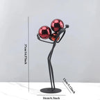 Human Sculpture with Decorative Metal Balls | Mixed (Metal and) Figure Sculpture | scale view | Abstract home decor | House of Avana