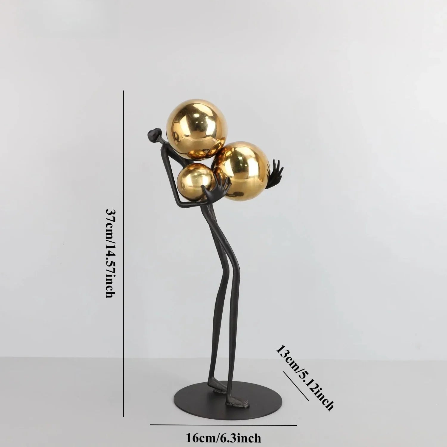 Human Sculpture with Decorative Metal Balls | Mixed (Metal and) Figure Sculpture | texture detail | Abstract home decor | House of Avana