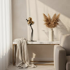 Human Sculpture with Decorative Metal Balls | Mixed (Metal and) Figure Sculpture | room setting | Abstract home decor | House of Avana