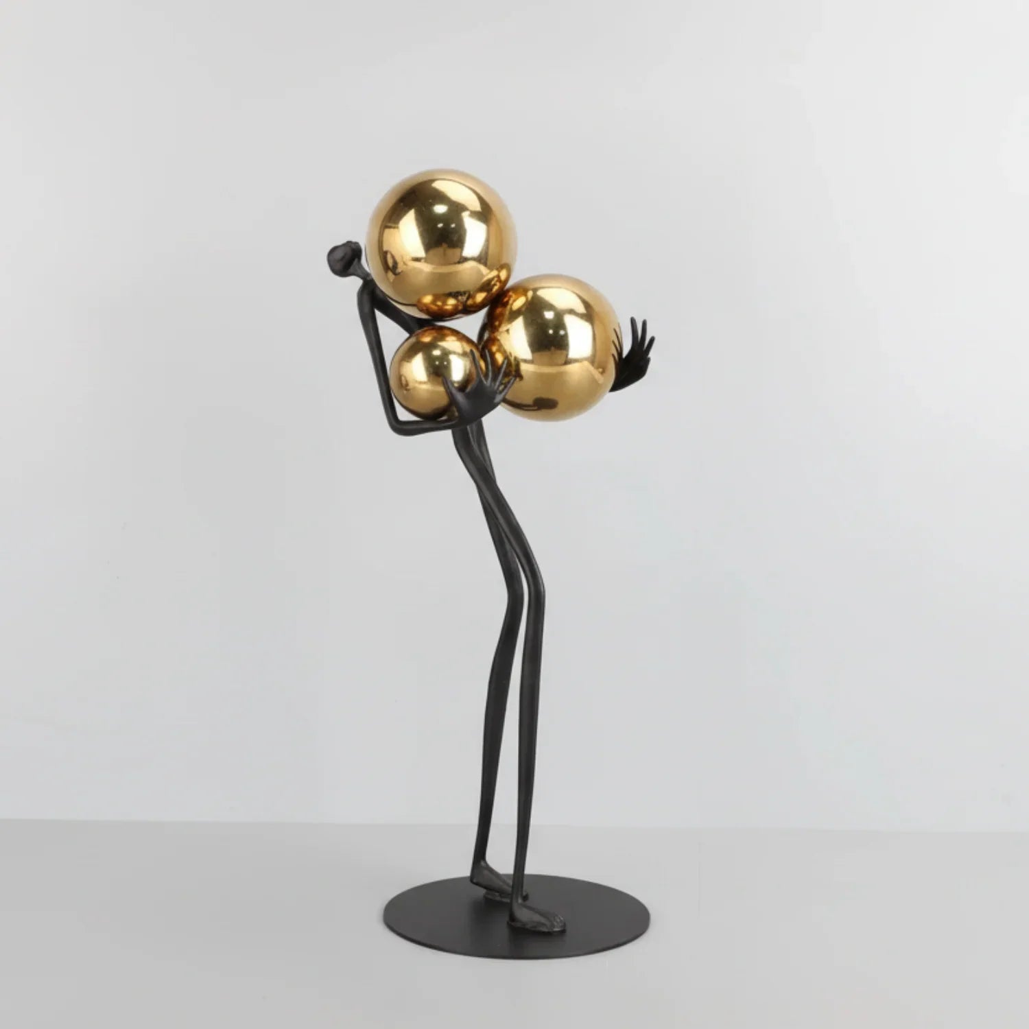 Human Sculpture with Decorative Metal Balls | Mixed (Metal and) Figure Sculpture | product view 17 | Abstract home decor | House of Avana