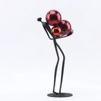Human Sculpture with Decorative Metal Balls | Mixed (Metal and) Figure Sculpture | product view 18 | Abstract home decor | House of Avana