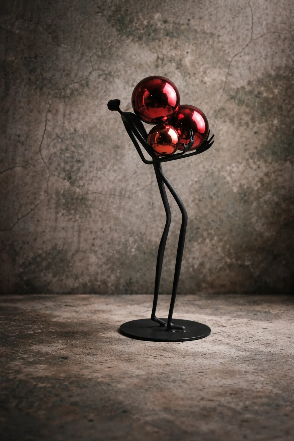 Human Sculpture with Decorative Metal Balls | Mixed (Metal and) Figure Sculpture | product view 19 | Abstract home decor | House of Avana